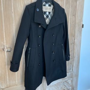 Burberry Brit Double Breasted Pea Coat